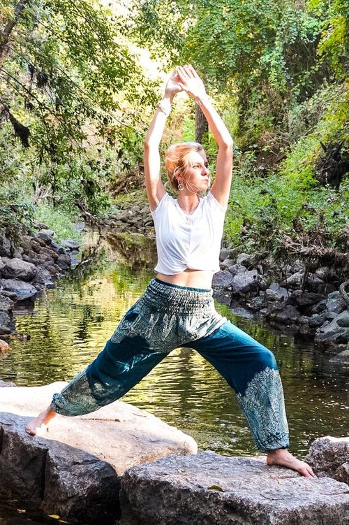 Women's Boho Floral Yoga Pants