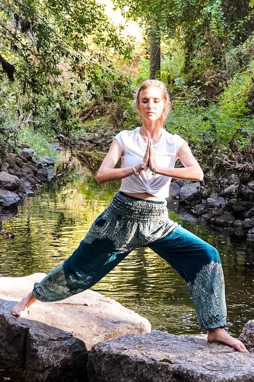 Women's Boho Floral Yoga Pants