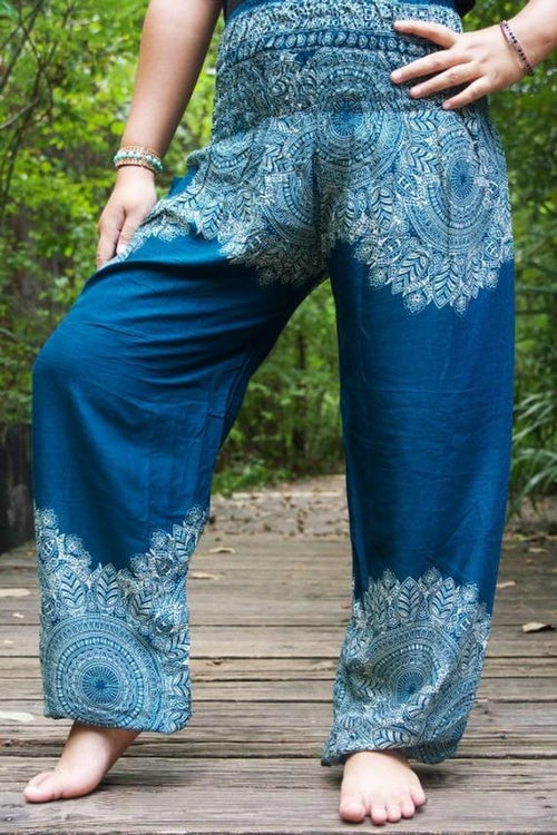 Women's Boho Floral Yoga Pants